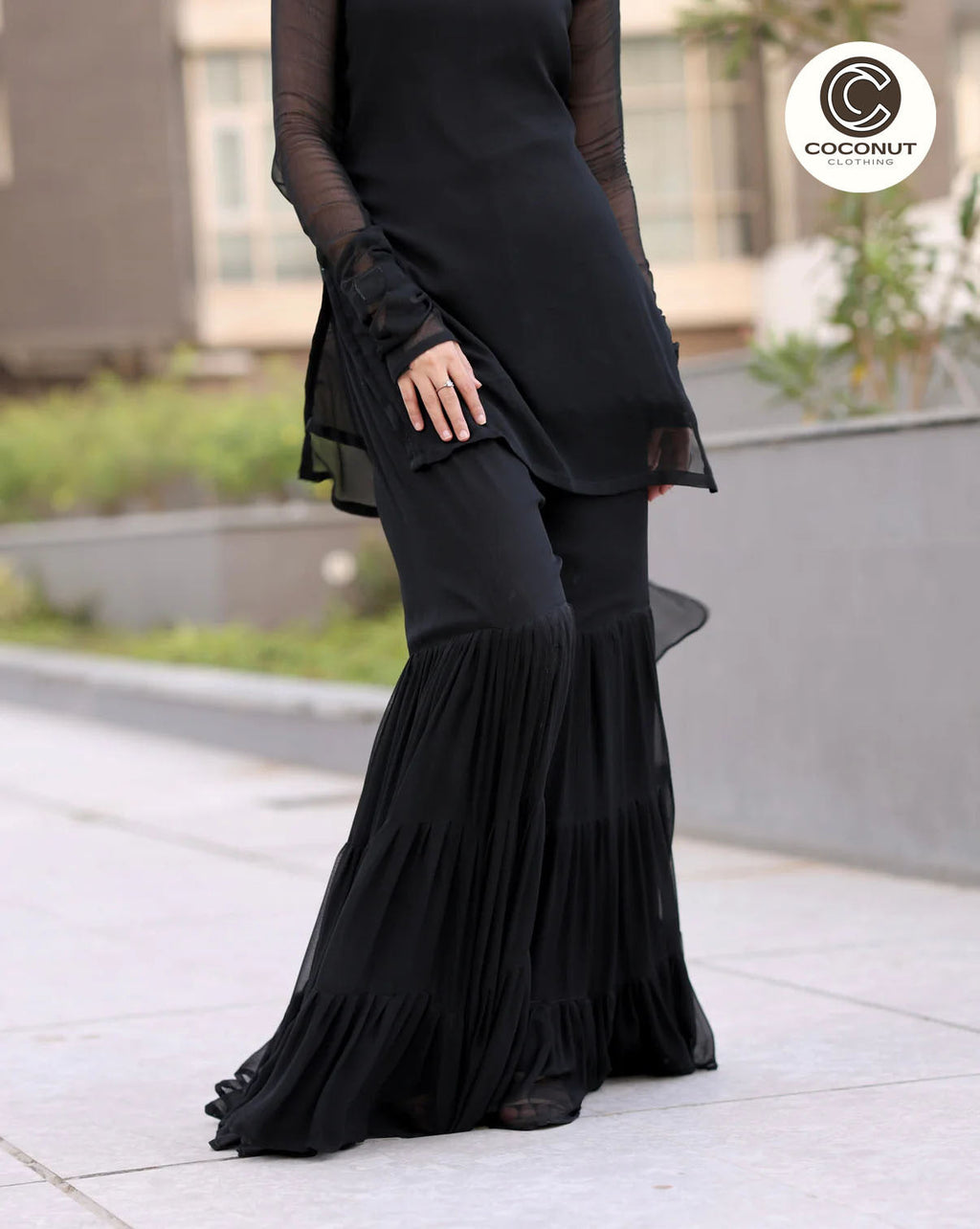 Long Garara style with Short Shirt 3PCs