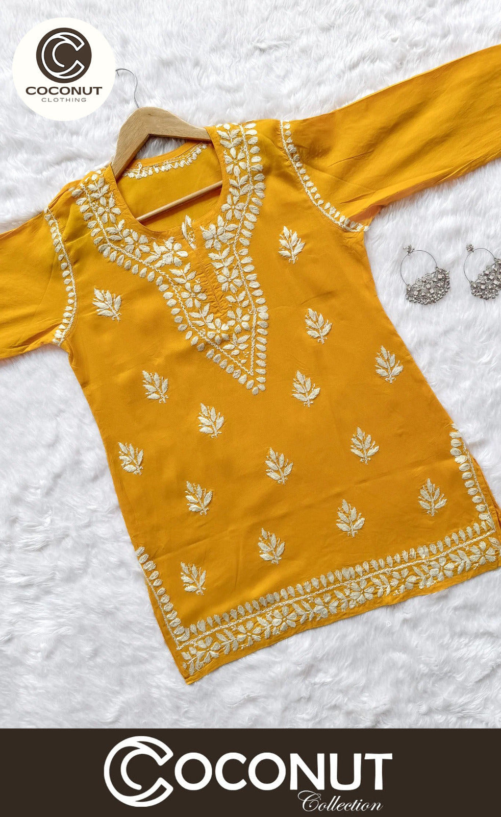 Indian Style Short Embroidered Kurti